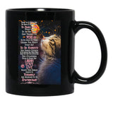 Today Is A Good Day To Have A Great Day - Cat With Butterfly Wall Art Black Gift Coffee Mug - Black