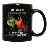 Toooo Peopley Outside Black Gift Coffee Mug - Black