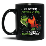 Toooo Peopley Outside Black Gift Coffee Mug