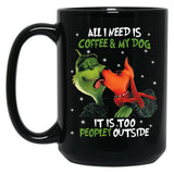 Toooo Peopley Outside Black Gift Coffee Mug
