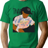 Travis Scott Bootleg Design Bootleg Graphic T-Shirt - Green