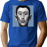 Unsightly Gene Bootleg Graphic T-Shirt - Blue
