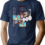 V Bootleg Graphic T-Shirt - Navy