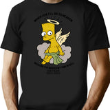 Vietnam Cherub Bart Bootleg Graphic T-Shirt - Black