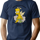 Vietnam Cherub Bart Bootleg Graphic T-Shirt - Navy