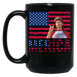 Vintage Joe Dirt Merica Fourth Of July Usa America Lifes A Garden Dig It Black Coffee Mug