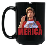 Vintage Joe Dirt Merica Fourth Of July Usa Funny Lifes A Garden Dig It Keep On Keepin Black Coffee Mug