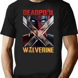 Wacky Ddeaddpoolwolverine Bootleg Graphic T-Shirt - Black