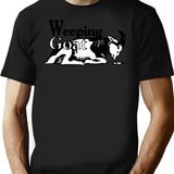 Weeping Goat Logo Bootleg Graphic T-Shirt - Black