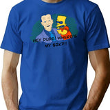 Wheres My Stimulus Bootleg Graphic T-Shirt - Blue