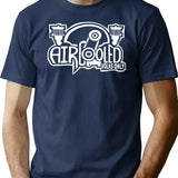 White Aircooled Vdub Veedub Classic Car T-Shirt - Navy