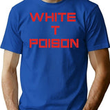 White T Poison T-Shirt - Retro Graphic Tee for Men & Women - Blue