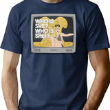 Who Is She - Nikki Grahame T-Shirt - Navy