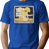 Who Is She - Nikki Grahame T-Shirt - Blue