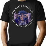 Who Wants Pancakes T-Shirt - Retro Graphic Tee for Men & Women - Black