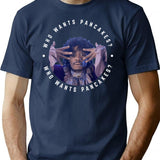 Who Wants Pancakes T-Shirt - Retro Graphic Tee for Men & Women - Navy