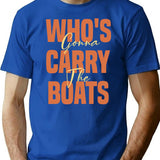 Who's Gonna Carry The Boats T-Shirt - Retro Graphic Tee for Men & Women - Blue
