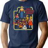 Who's Possessed Johnny T-Shirt - Retro Graphic Tee for Men & Women - Navy