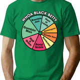 Whoa Black Betty T-Shirt - Retro Graphic Tee for Men & Women - Green