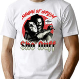 Whos Da Mastaaa Retro Bootleg Graphic T-Shirt - White