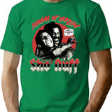 Whos Da Mastaaa Retro Bootleg Graphic T-Shirt - Green