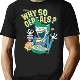 Why So Cereals T-Shirt - Retro Graphic Tee for Men & Women - Black