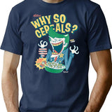 Why So Cereals T-Shirt - Retro Graphic Tee for Men & Women - Navy