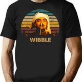 Wibble Vintage T-Shirt - Retro Graphic Casual Tee - Black