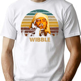 Wibble Vintage T-Shirt - Retro Graphic Casual Tee - White