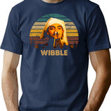 Wibble Vintage T-Shirt - Retro Graphic Casual Tee - Navy