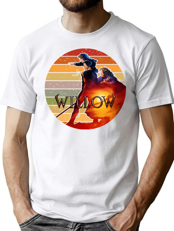 Willow Vintage Movie T-Shirt - Retro Graphic Casual Tee - White