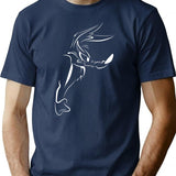 Willy Il Coyote T-Shirt - Retro Graphic Tee for Men & Women - Navy
