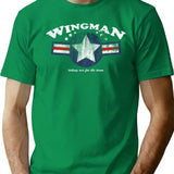 Wingman T-Shirt - Retro Graphic Tee for Men & Women - Green