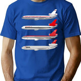 Wings In Uniform - Dc-10 - Northwest Airlines - Through The Ages Classic T-shirt.png - Blue