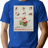 Winston Tastes Good - Skiing Cigarette T-Shirt - Blue
