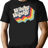 Wishy Washy T-Shirt - Retro Graphic Tee for Men & Women - Black