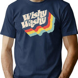 Wishy Washy T-Shirt - Retro Graphic Tee for Men & Women - Navy