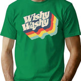 Wishy Washy T-Shirt - Retro Graphic Tee for Men & Women - Green