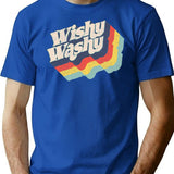 Wishy Washy T-Shirt - Retro Graphic Tee for Men & Women - Blue