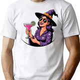 Witch Happy Hour - Spooky Cocktails T-Shirt - White