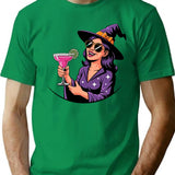 Witch Happy Hour - Spooky Cocktails T-Shirt - Green