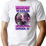 Witch Stuff Bootleg Graphic T-Shirt - White