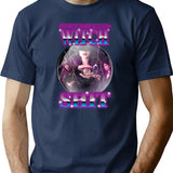 Witch Stuff Bootleg Graphic T-Shirt - Navy