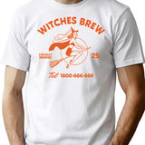 Witches Brew T-Shirt - Retro Graphic Tee for Men & Women - White