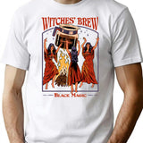 Witches' Brew T-Shirt - Retro Graphic Tee for Men & Women - White