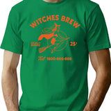 Witches Brew T-Shirt - Retro Graphic Tee for Men & Women - Green