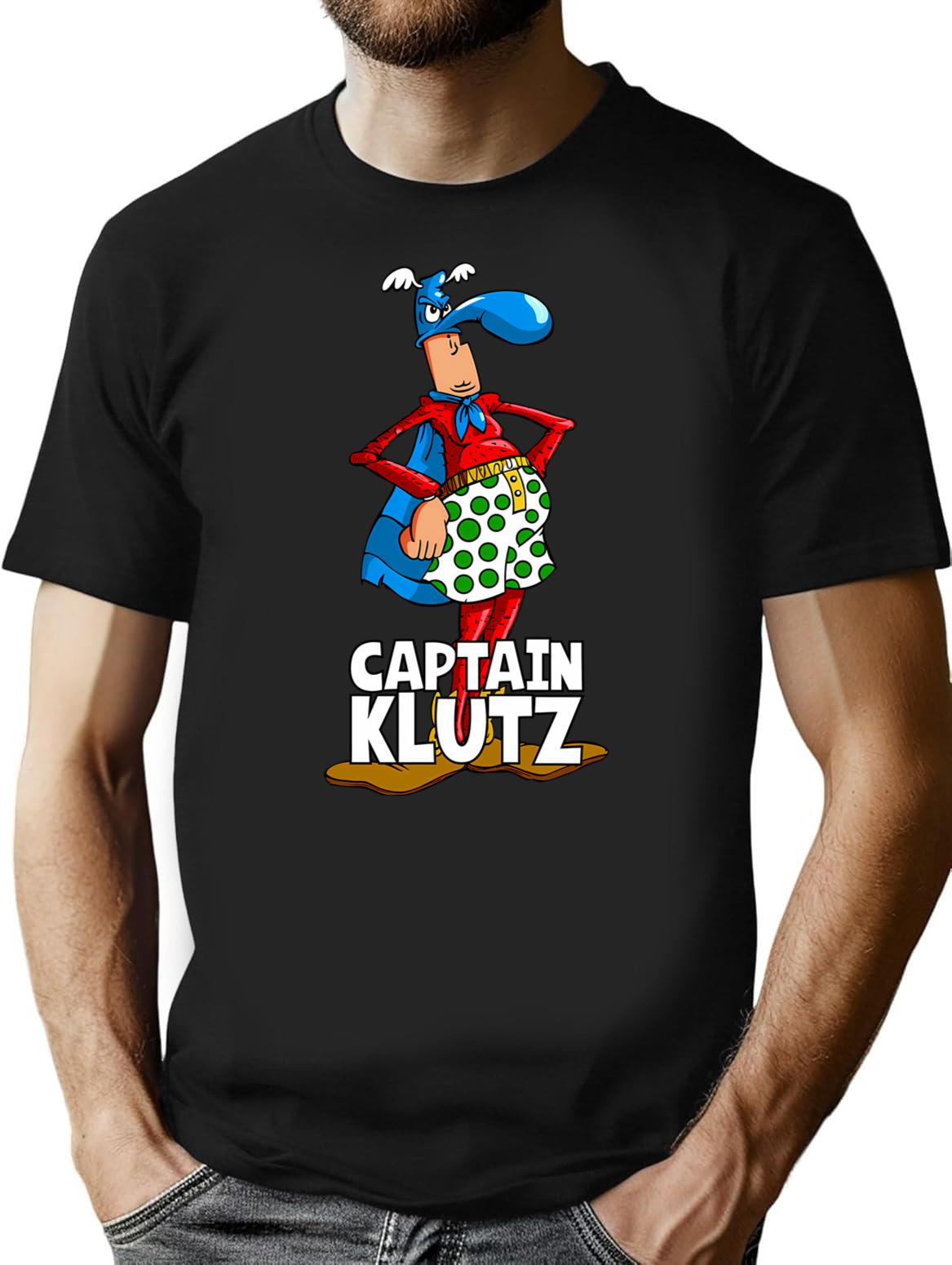 With Great Power Comes A Great Klutz T-Shirt - Black