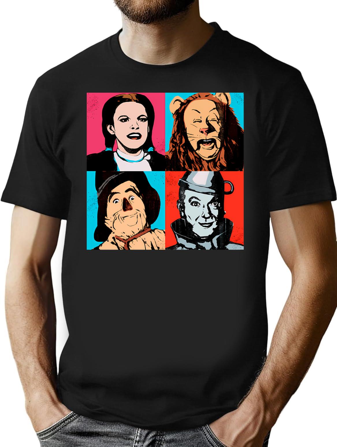 Wizard Of Warhol T-Shirt - Retro Graphic Tee for Men & Women - Black