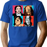 Wizard Of Warhol T-Shirt - Retro Graphic Tee for Men & Women - Blue