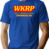 Wkrp Logo Classic T Shirt - Retro Graphic Tee for Men & Women - Blue